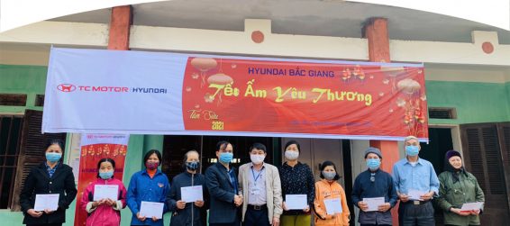 Vào ngày 29 tháng 01 năm 2021, Hyundai Bắc Giang đã tổ chức chương trình thiện nguyện “ Hyundai Bắc Giang – Tết Ấm Yêu Thương “ tại Ủy ban nhân dân thị trấn Cao Thượng – huyện Tân Tân – tỉnh Bắc Giang.