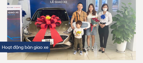 Hyundai Bắc Giang trân trọng bàn giao xe  Hyundai Grand I10 đến gia đình khách hàng (Anh) Vũ Văn Quý