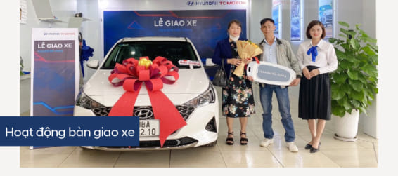 Hyundai Bắc Giang trân trọng bàn giao xe  Hyundai Accent đến gia đình khách hàng (Anh) Đặng Văn Hiến