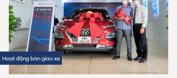 Hyundai Bắc Giang trân trọng bàn giao xe Hyundai Kona đến gia đình khách hàng (Anh) Nguyễn Việt Thanh