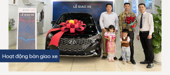 Hyundai Bắc Giang trân trọng bàn giao xe  Hyundai Accent đến khách hàng (Anh) hứa Văn Hiệp