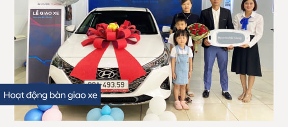 Hyundai Bắc Giang trân trọng bàn giao xe  Hyundai Accent đến khách hàng (Anh) Nguyễn Văn Việt