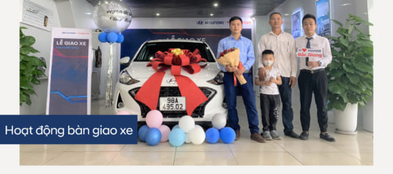 Hyundai Bắc Giang trân trọng bàn giao xe  Hyundai Grand I10 đến khách hàng (Anh) Dương Văn Tú