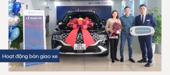 Hyundai Bắc Giang trân trọng bàn giao xe Hyundai SantaFe đến khách hàng (Anh) Nguyễn Khắc Chính