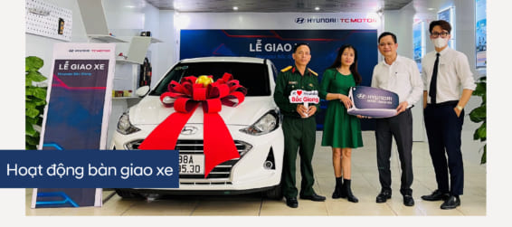 Hyundai Bắc Giang trân trọng bàn giao xe  Hyundai Grand I10 đến khách hàng (Chị) Nguyễn Thị Thúy