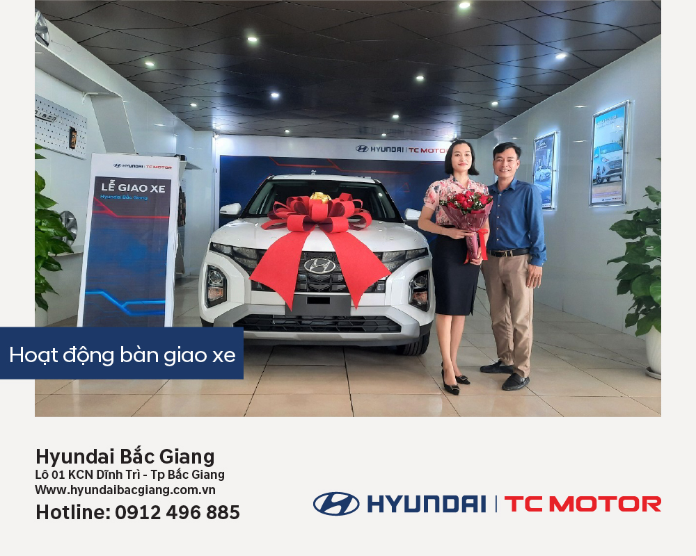 Hyundai Bắc Giang trân trọng bàn giao xe  Hyundai Creta Allnew đến gia đình khách hàng Chị Hiên