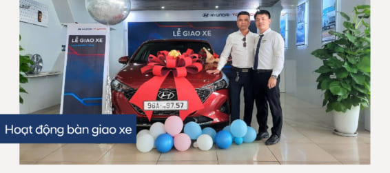 Hyundai Bắc Giang trân trọng bàn giao xe  Hyundai Accent đến khách hàng (Anh) Lê Văn Hưng