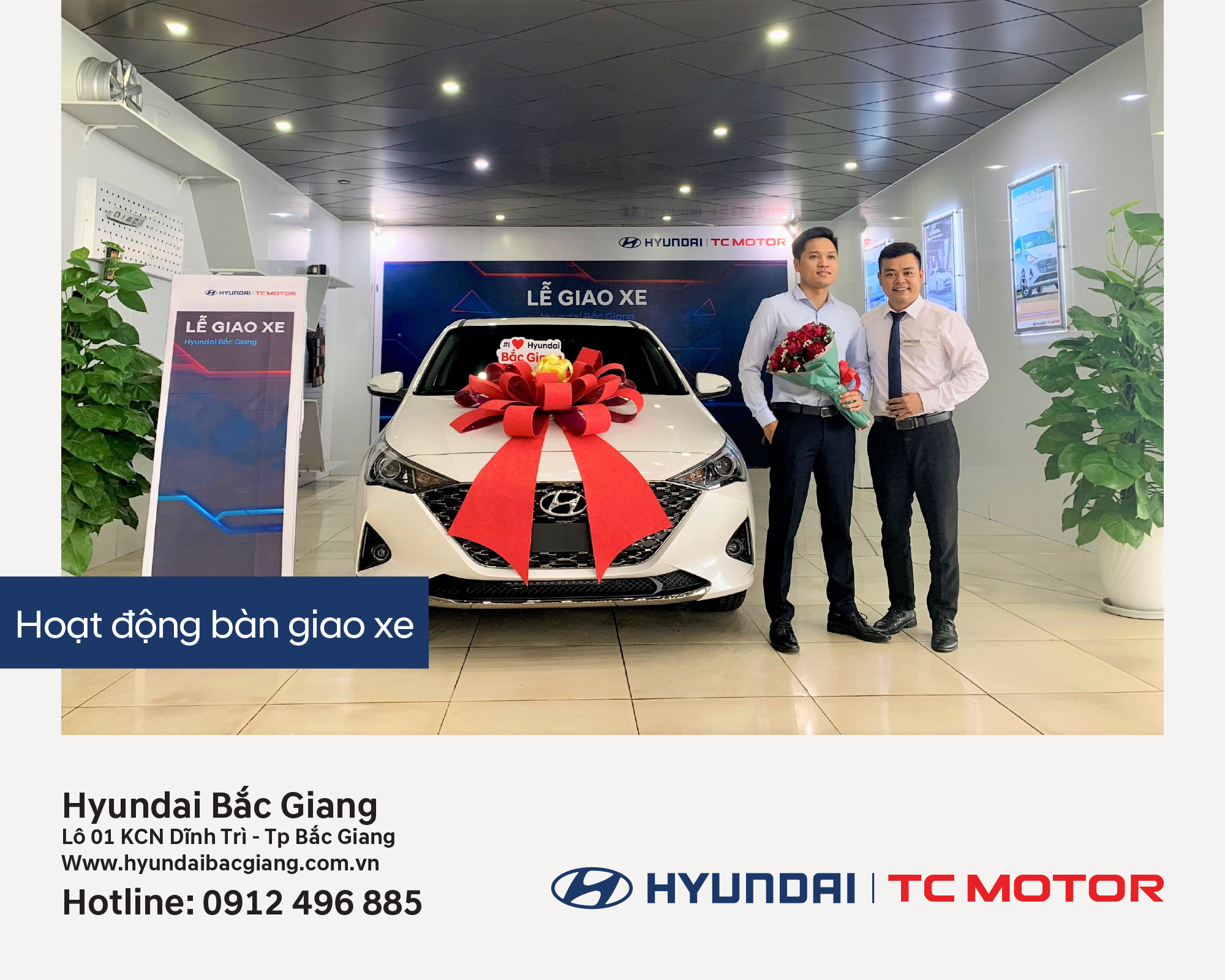 Hyundai Bắc Giang trân trọng bàn giao xe  Hyundai Accent đến gia đình khách hàng (Anh) Nguyễn Trung Kiên