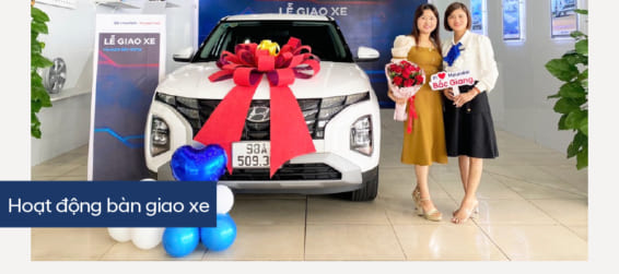 Hyundai Bắc Giang trân trọng bàn giao xe  Hyundai Creta Allnew đến gia đình khách hàng (Chị) Nguyễn Thị Hoài