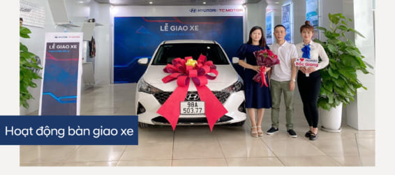 Hyundai Bắc Giang trân trọng bàn giao xe  Hyundai Accent đến gia đình khách hàng (Chị) Nguyễn Thị Hà Diệp