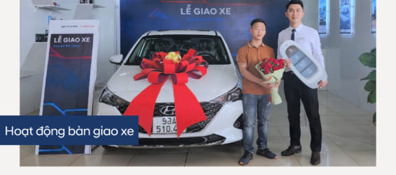 Hyundai Bắc Giang trân trọng bàn giao xe  Hyundai Accent đến gia đình khách hàng (Anh) Nguyễn Văn Minh