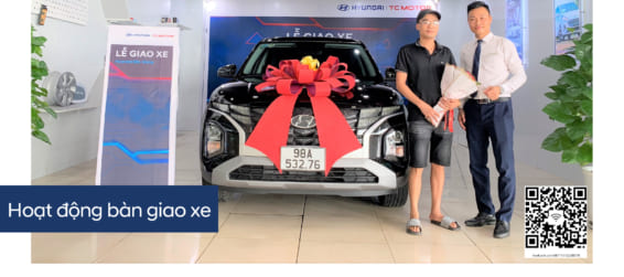Hyundai Bắc Giang trân trọng bàn giao xe  Hyundai Creta Allnew đến gia đình khách hàng (Anh) Nguyễn Quang Huy
