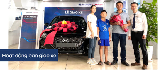 Hyundai Bắc Giang trân trọng bàn giao xe  Hyundai Accent đến gia đình khách hàng (Anh) Đỗ Đình Hưng