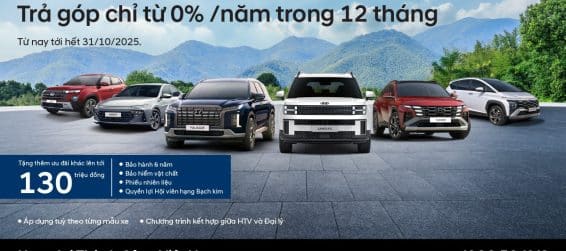 HYUNDAI THÀNH CÔNG ƯU ĐÃI BẢO HÀNH 8 NĂM CÙNG HỖ TRỢ TÀI CHÍNH LÊN ĐẾN 200 TRIỆU ĐỒNG